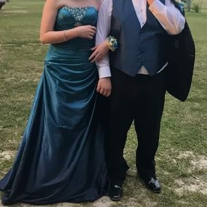 Maggie Sottero fit and flare prom dress